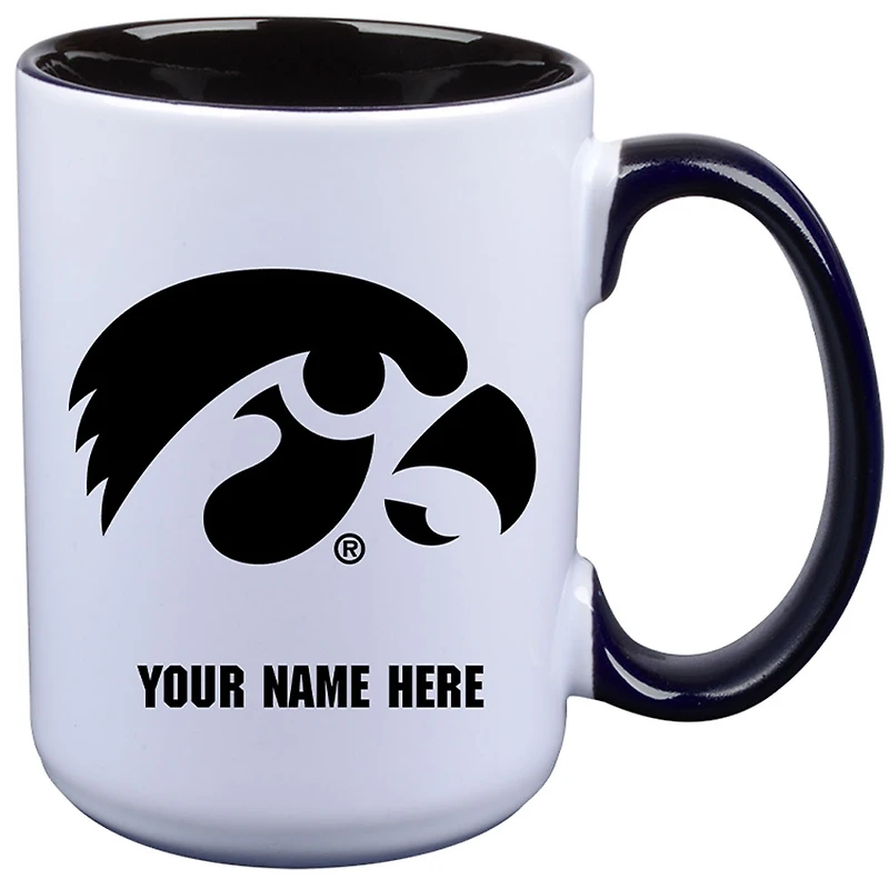 Iowa Hawkeyes 15oz. Personalized Ceramic Mug