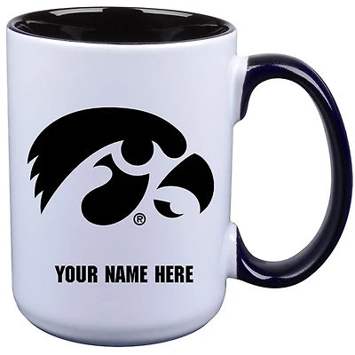 Iowa Hawkeyes 15oz. Personalized Ceramic Mug