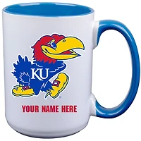 Kansas Jayhawks 15oz. Personalized Ceramic Mug