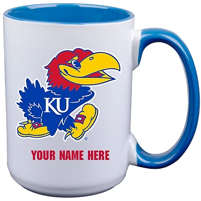 Kansas Jayhawks 15oz. Personalized Ceramic Mug