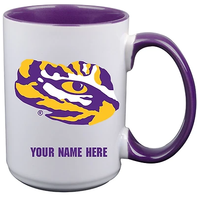 LSU Tigers 15oz. Personalized Ceramic Mug