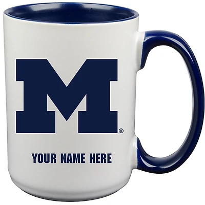 Michigan Wolverines 15oz. Personalized Ceramic Mug