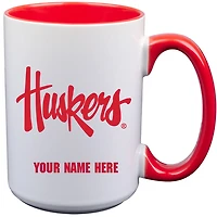 Nebraska Huskers 15oz. Personalized Ceramic Mug