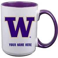 Washington Huskies 15oz. Personalized Ceramic Mug