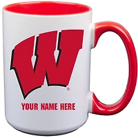 Wisconsin Badgers 15oz. Personalized Ceramic Mug