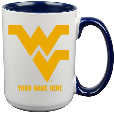 West Virginia Mountaineers 15oz. Personalized Ceramic Mug