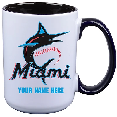 Miami Marlins 15oz. Personalized Ceramic Mug