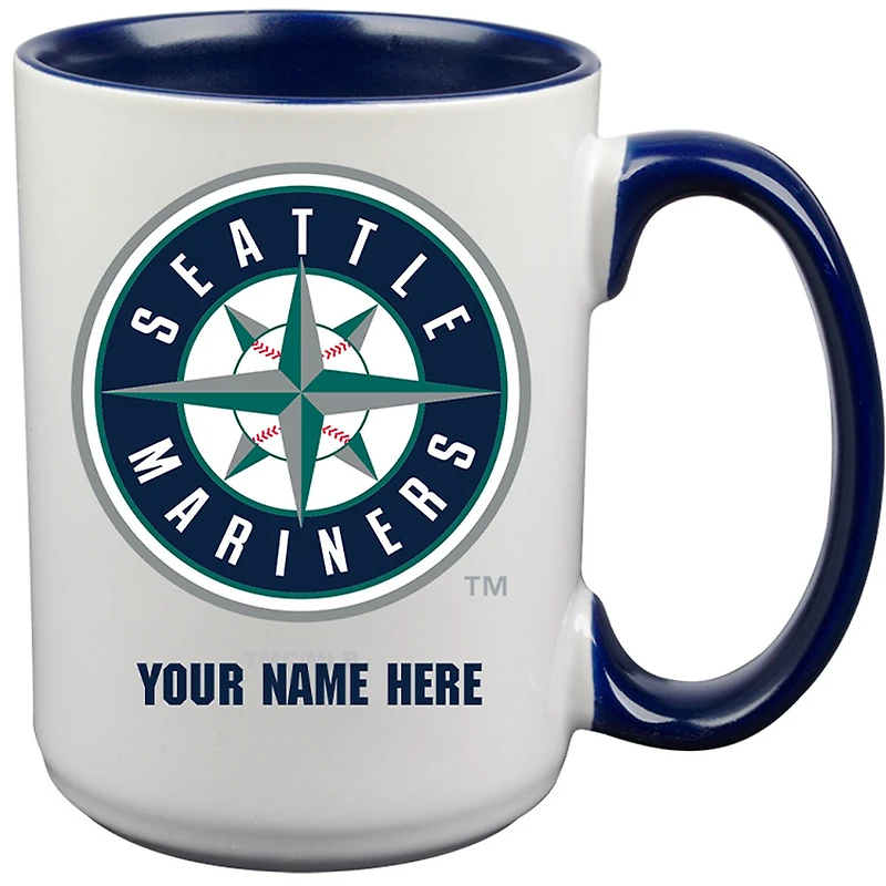 Seattle Mariners 15oz. Personalized Ceramic Mug