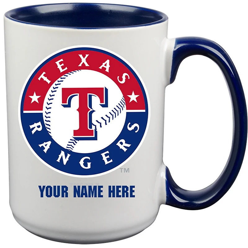 Texas Rangers 15oz. Personalized Ceramic Mug