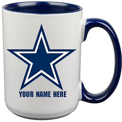 Dallas Cowboys 15oz. Personalized Ceramic Mug
