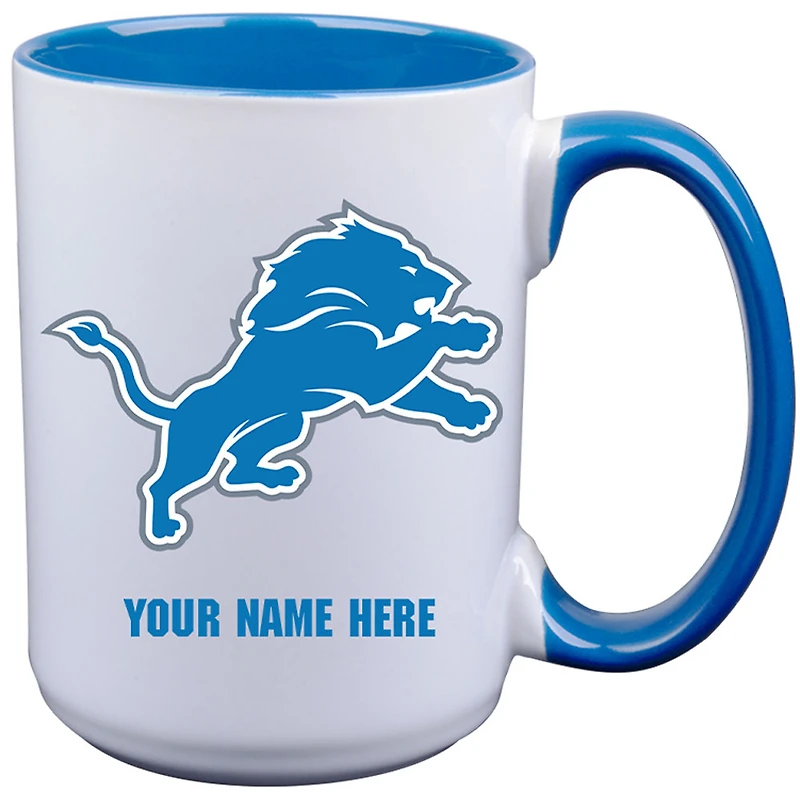 Detroit Lions 15oz. Personalized Ceramic Mug