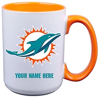 Miami Dolphins 15oz. Personalized Ceramic Mug