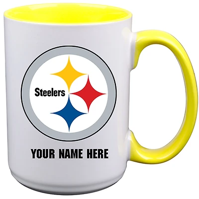 Pittsburgh Steelers 15oz. Personalized Ceramic Mug