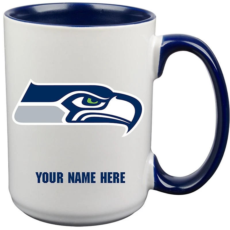 Seattle Seahawks 15oz. Personalized Ceramic Mug