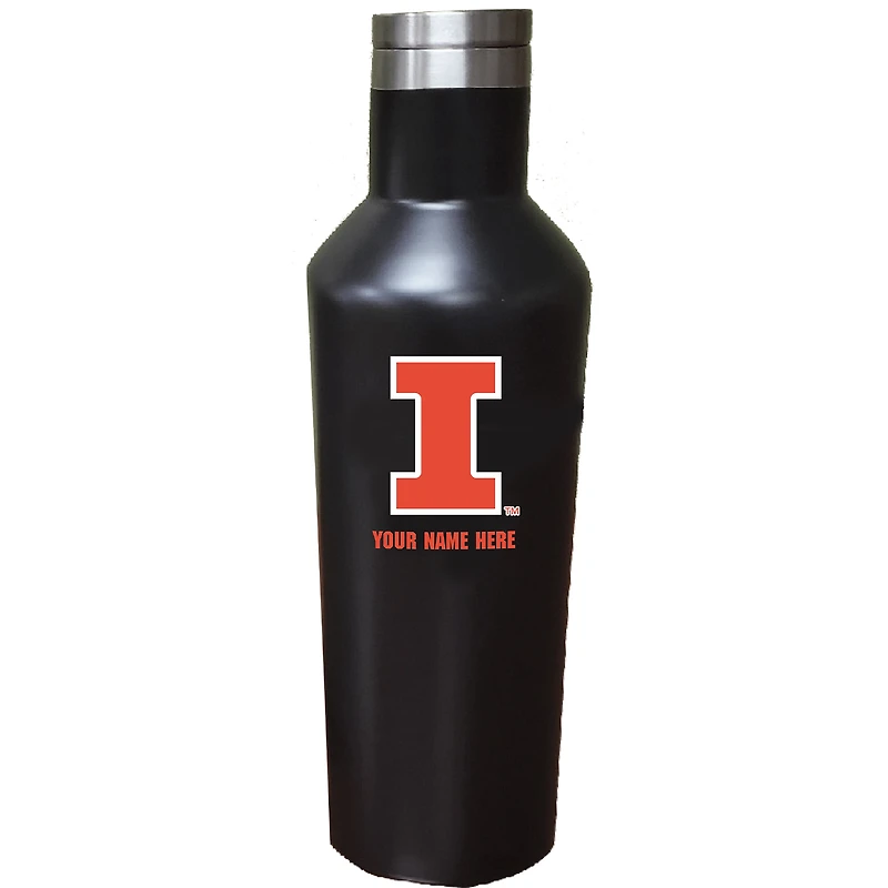 Illinois Fighting Illini 17oz. Personalized Stainless Steel Infinity Bottle
