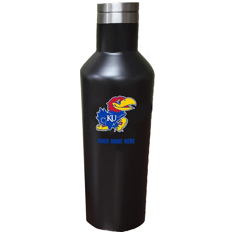 Kansas Jayhawks 17oz. Personalized Stainless Steel Infinity Bottle