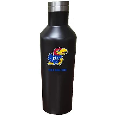 Kansas Jayhawks 17oz. Personalized Stainless Steel Infinity Bottle
