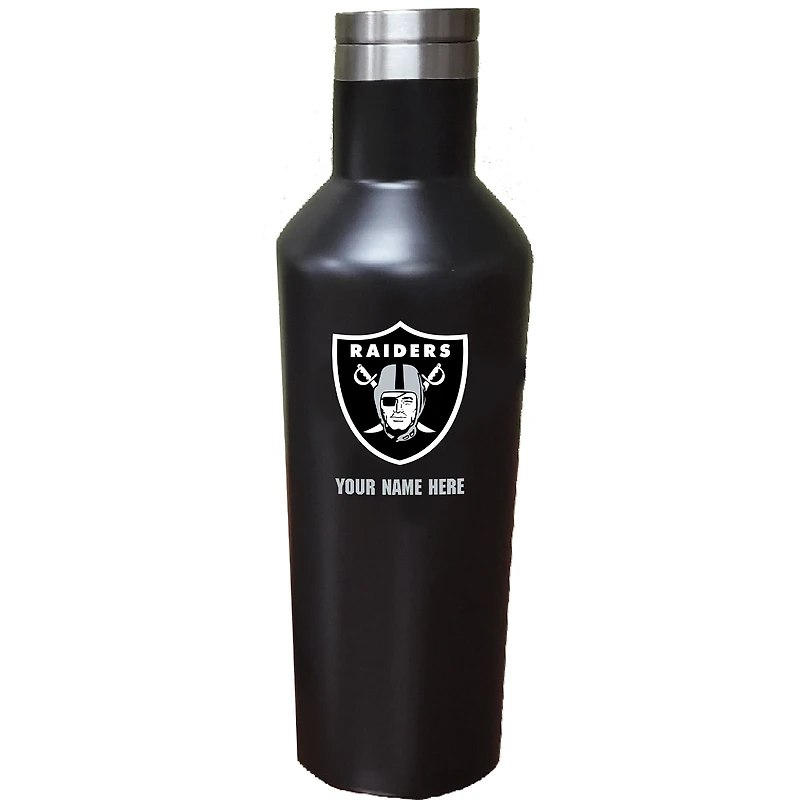 Las Vegas Raiders 17oz. Personalized Stainless Steel Infinity Bottle