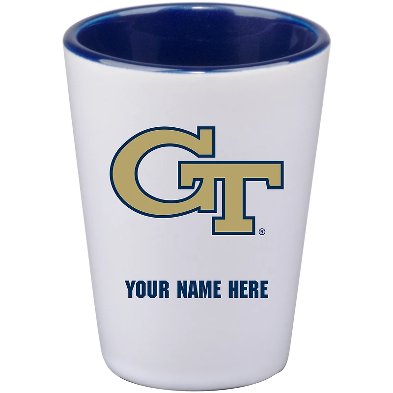 GA Tech Yellow Jackets 2oz. Personalized Ceramic Shot Glass