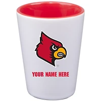 Louisville Cardinals 2oz. Personalized Ceramic Shot Glass