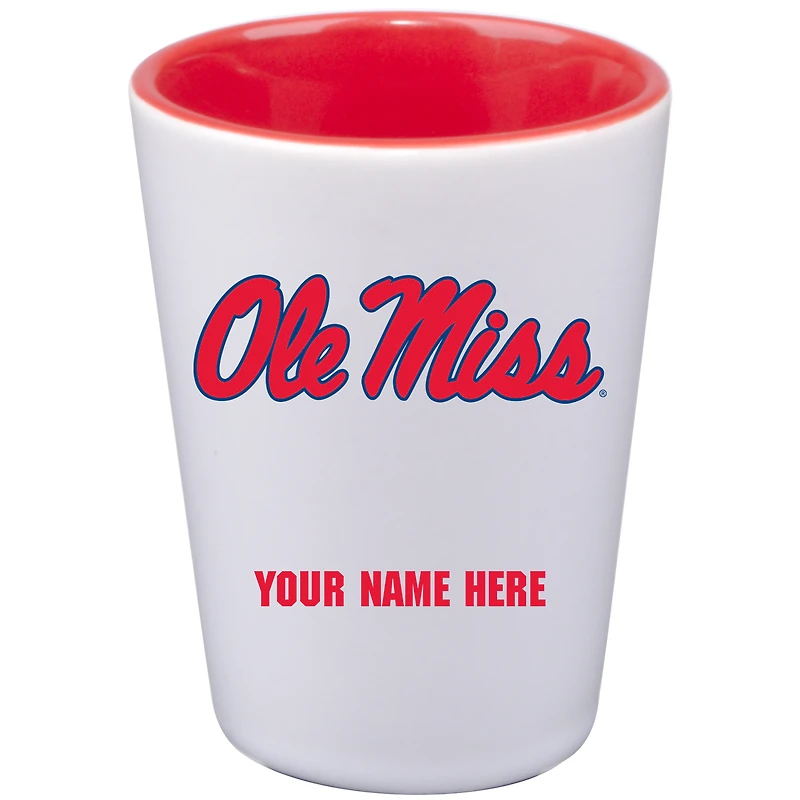 Ole Miss Rebels 2oz. Personalized Ceramic Shot Glass