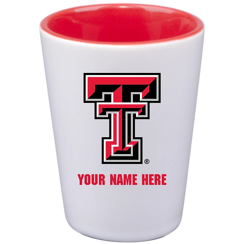 Texas Tech Red Raiders 2oz. Personalized Ceramic Shot Glass