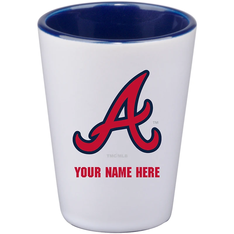 Atlanta Braves 2oz. Personalized Ceramic Shot Glass