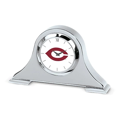 Silver UChicago Maroons Napoleon Desk Clock