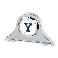 Silver Yale Bulldogs Napoleon Desk Clock