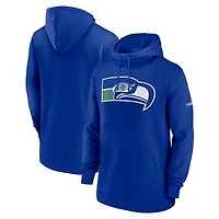 Men's Nike Royal Seattle Seahawks Classic Pullover Hoodie