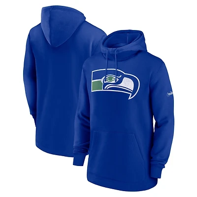 Men's Nike Royal Seattle Seahawks Classic Pullover Hoodie