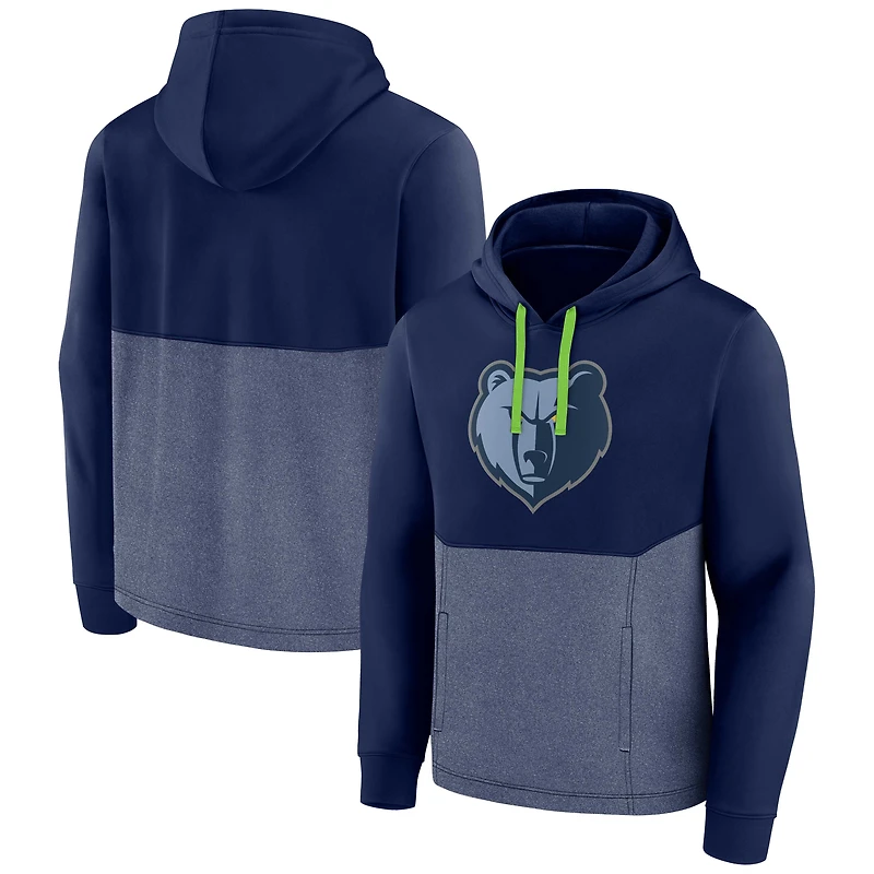 Men's Fanatics Navy Memphis Grizzlies Winter Camp Pullover Hoodie