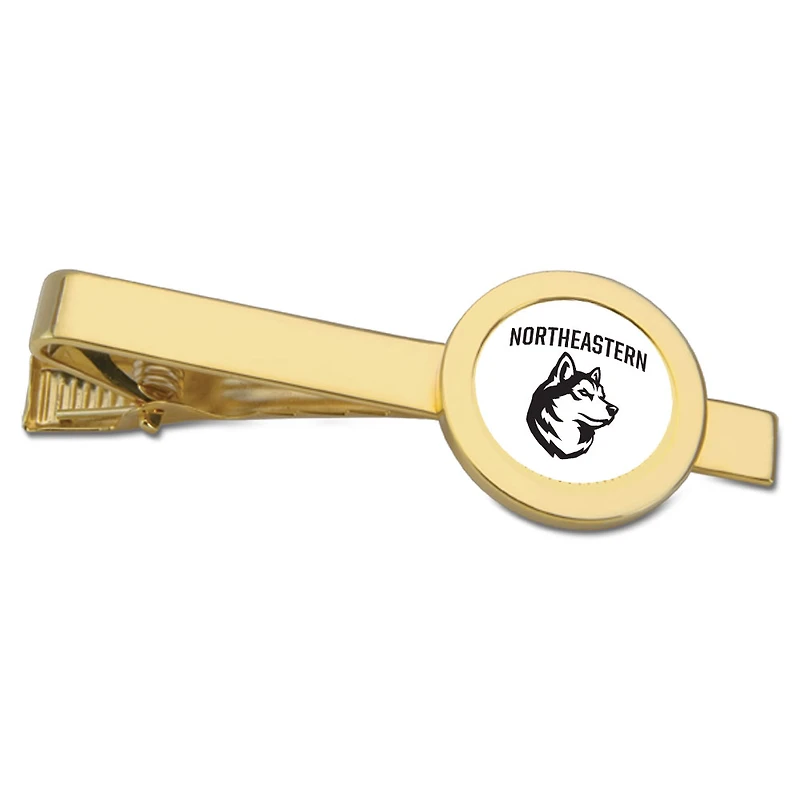 Gold Northeastern Huskies Tie Bar