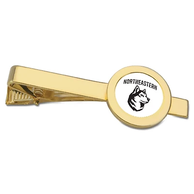 Gold Northeastern Huskies Tie Bar