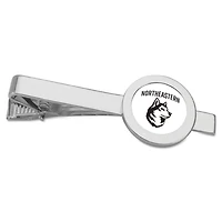 Silver Northeastern Huskies Tie Bar