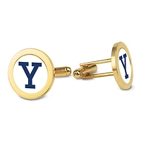 Gold Yale Bulldogs Cufflinks