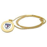 Women's Gold Pennsylvania Quakers Pendant Necklace