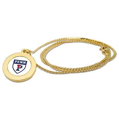 Women's Gold Pennsylvania Quakers Pendant Necklace