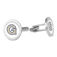 Silver Georgetown Hoyas Cufflinks
