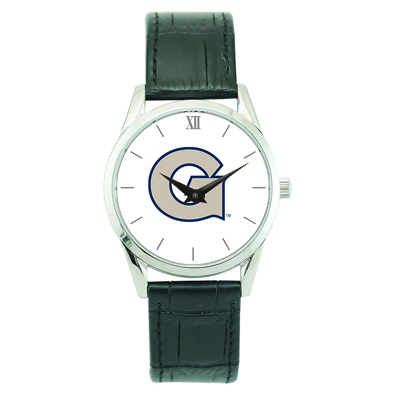 Men's Silver Georgetown Hoyas Stainless Steel Wristwatch
