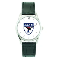 Men's Silver Pennsylvania Quakers Stainless Steel Wristwatch