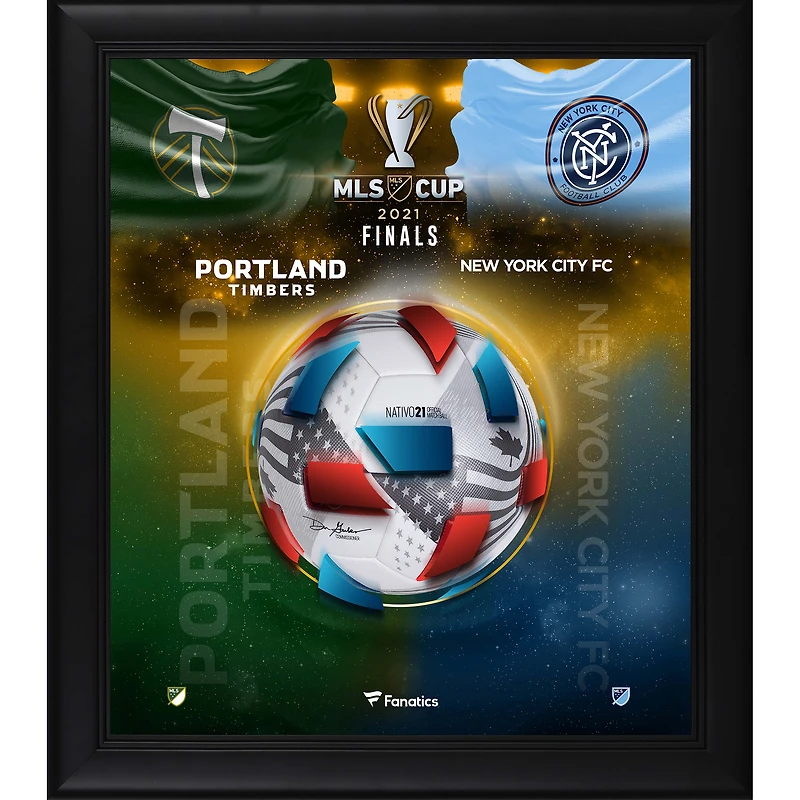 Portland Timbers vs. New York City FC Framed 15" x 17" 2021 MLS Cup Match-Up Collage