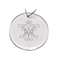William & Mary Tribe 3'' Glass Round Ornament