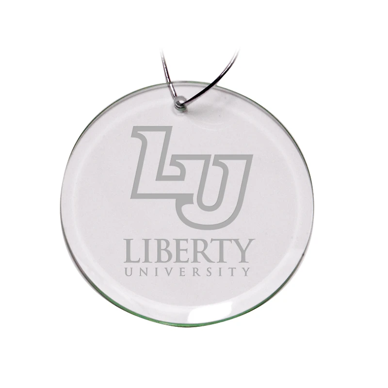 Liberty Flames 3'' Glass Round Ornament