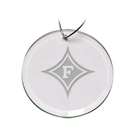 Furman Paladins 3'' Glass Round Ornament