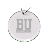 Boston University 3'' Glass Round Ornament