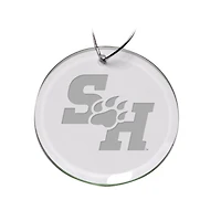 Sam Houston State Bearkats 3'' Glass Round Ornament