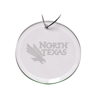 North Texas Mean Green 3'' Glass Round Ornament