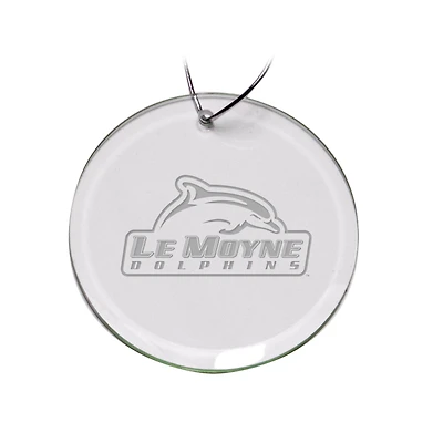 Le Moyne Dolphins 3'' Glass Round Ornament