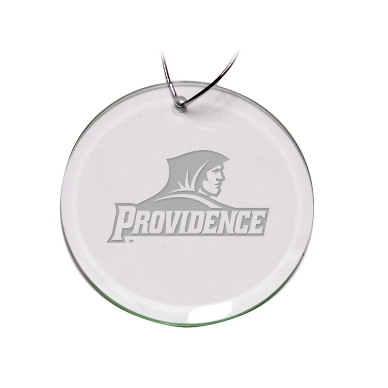 Providence Friars 3'' Glass Round Ornament